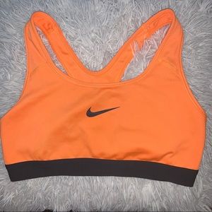 NIKE neon orange sports bra!